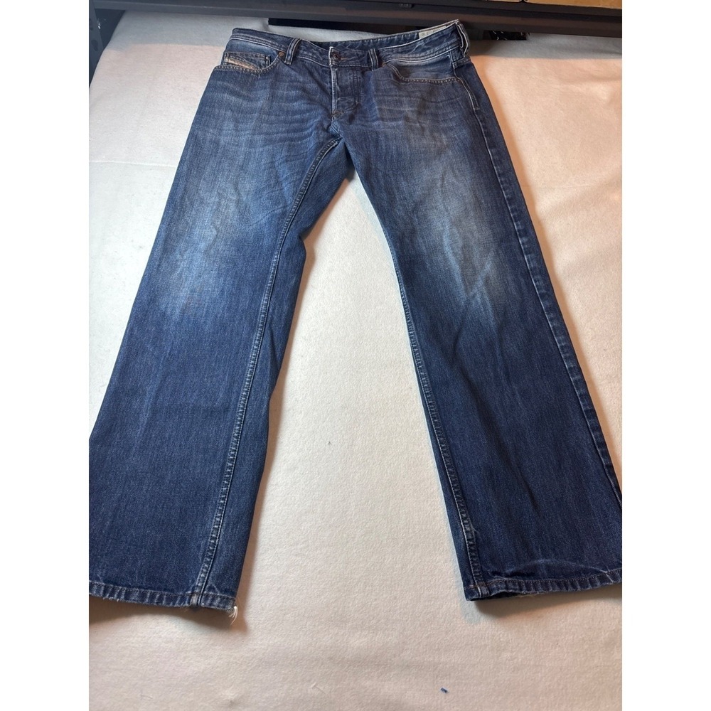 Diesel Industry LarkeeDenim Mens Blue Regular sraight Fit Jeans Size 34x30.5